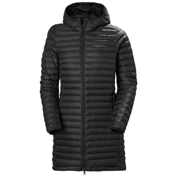 Damska długa kurtka izolacyjna Helly Hansen sirdal. Czarne kurtki Helly Hansen, na zimę, s, bez wzorów, z materiału, z kapturem. Za 745.50 zł.