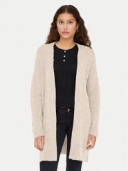 ONLY Kardigan Talio 15358604 Beżowy Regular Fit. Brązowe swetry ONLY, s, bez wzorów, z syntetyku, bez ramiączek. Za 169.99 zł.