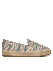 Roxy Espadryle WSS990-261 Niebieski. Niebieskie espadryle Roxy, bez wzorów, z materiału, bez obcasa. Za 99.99 zł.