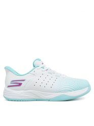 Skechers Buty do tenisa Slip-ins Relaxed Fit: Viper Court Reload 172101/WTQP Biały. Białe buty treningowe Skechers, bez wzorów, ze skóry, bez zapięcia, tenisowe. Za 249.99 zł.