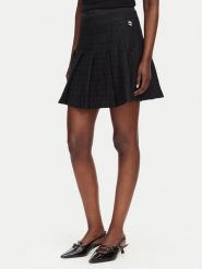 KARL LAGERFELD Spódnica mini B3W12021 Czarny A-Line Fit. Czarne spódnice KARL LAGERFELD, bez wzorów, z syntetyku, mini, trapezowe. Za 999.99 zł.