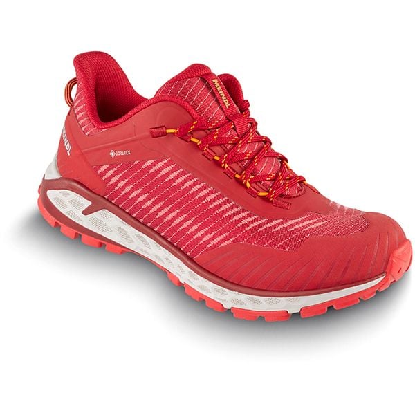 Buty trekkingowe damskie MEINDL Power Walker Lady 4.2 z membraną Gore-tex. Czerwone buty trekkingowe MEINDL, bez wzorów, z gore-texu, bez zapięcia, trekkingowe, gore-tex. Za 929.00 zł.