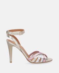 ELEGANCKIE SANDAŁY NA SZPILCE 4105 PEL PL-AR-R. Sandały Venezia, bez wzorów, ze skóry, eleganckie, bez obcasa, na szpilce, bez zapięcia. Za 379.00 zł.