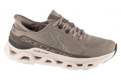 Buty sportowe Sneakersy damskie, Slip-Ins: Glide-Step Altus. Brązowe buty treningowe Skechers, bez wzorów, z materiału, przed kostkę, bez zapięcia, trekkingowe. Za 399.99 zł.