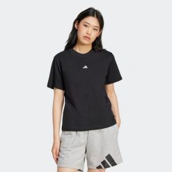 Koszulka damska ADIDAS Gym & Pilates. Zielone t-shirty sportowe adidas, l, bez wzorów, z bawełny, bez ramiączek, na fitness i siłownię. Za 119.99 zł.