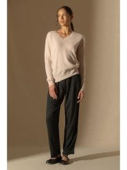 Perfect Cashmere Kaszmirowy sweter "Kalie" w kolorze jasnoróżowym rozmiar: M. Różowe swetry Perfect Cashmere, m, bez wzorów, z kaszmiru, bez ramiączek. Za 392.52 zł.
