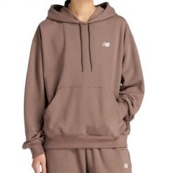 Bluza sportowa damska New Balance WT41507ABP. Brązowe bluzy z kapturem New Balance, l, bez wzorów, z materiału, z kapturem. Za 351.00 zł.