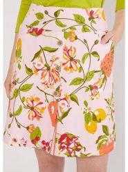 Blutsgeschwister Szorty "Rainbowfull of light vitamins" w kolorze jasnoróżowo-zielonym rozmiar: S. Różowe szorty Blutsgeschwister, bez wzorów, z bawełny. Za 96.60 zł.