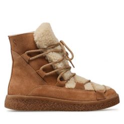 Śniegowce Simple. Brązowe śniegowce Simple, bez wzorów, bez zapięcia. Za 599.00 zł.
