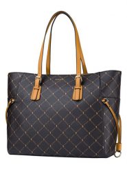 Puccini Shopper bag w kolorze granatowym - 43 x 30 x 12 cm rozmiar: onesize. Brązowe shopper bag Puccini, bez wzorów, z materiału, na ramię, bez dodatków. Za 207.45 zł.