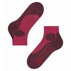 Niskie skarpety damskie Falke RU Trail. Czerwone skarpetki Falke, bez wzorów. Za 116.50 zł.