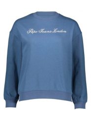 Pepe Jeans Sweter w kolorze niebieskim rozmiar: M. Niebieskie swetry Pepe Jeans, m, bez wzorów, z jeansu, bez ramiączek. Za 140.20 zł.