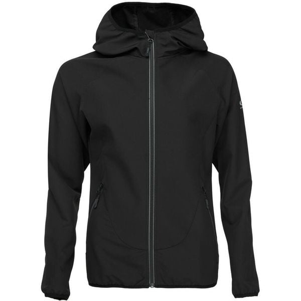 Damska kurtka softshell LOAP Ursa, czarna, S. Czarne kurtki przejściowe sportowe ZONE PERFECT, s, bez wzorów, z softshellu, bez kaptura. Za 244.99 zł.