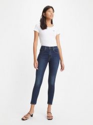 Levi´s Dżinsy - Skinny fit - w kolorze granatowym rozmiar: W26/L32. Niebieskie jeansy l, z aplikacjami, klasyczne, z podwyższonym stanem. Za 211.81 zł.