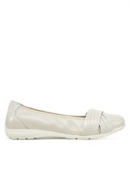 Caprice Baleriny 9-22117-44 Écru. Białe baleriny Caprice, bez wzorów, ze skóry, bez obcasa, bez zapięcia. Za 225.99 zł.