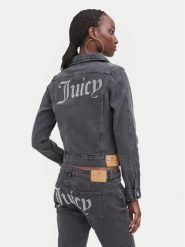Juicy Couture Kurtka jeansowa JCDIJ126957 Szary Regular Fit. Szare kurtki Juicy Couture, xl, bez wzorów, z bawełny, bez kaptura. Za 549.99 zł.