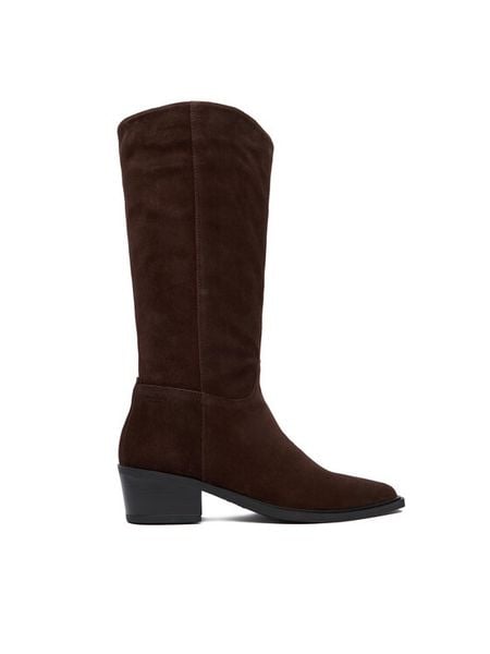 Vagabond Shoemakers Kozaki Kelsey 5810-040-31 Brązowy. Brązowe kozaki Vagabond Shoemakers, bez wzorów, ze skóry, bez obcasa, na płaskiej podeszwie, bez zapięcia. Za 1,089.00 zł.