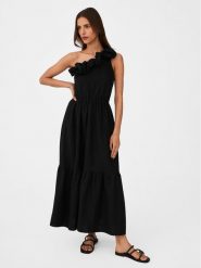 Undress Code Sukienka letnia Roma 556 Czarny Regular Fit. Czarne sukienki Undress Code, s, bez wzorów, z bawełny, bez kołnierzyka, bez ramiączek. Za 899.99 zł.