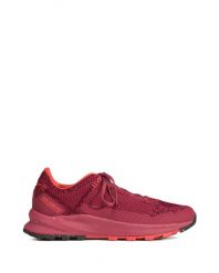 Buty turystyczne damskie Dolomite Carezza. Czerwone buty trekkingowe Dolomite, na lato, z dzianiny, bez zapięcia. Za 371.00 zł.