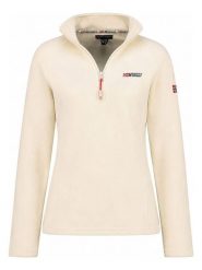 Geographical Norway Bluza polarowa w kolorze beżowo-kremowym rozmiar: XL. Brązowe bluzy bez kaptura Geographical Norway, xl, bez wzorów, z polaru, bez kaptura. Za 76.04 zł.