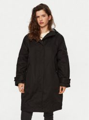 Hunter Parka Hanley HARW0015242 Czarny Regular Fit. Czarne płaszcze Hunter, m, bez wzorów, z bawełny, bez kaptura. Za 969.99 zł.