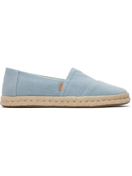 TOMS Espadryle w kolorze błękitnym rozmiar: 37. Niebieskie espadryle TOMS, bez wzorów, bez obcasa. Za 126.75 zł.