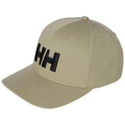 Czapka z daszkiem Helly Hansen Brand. Brązowe czapki z daszkiem Helly Hansen, bez wzorów, z bawełny, klasyczne. Za 225.50 zł.