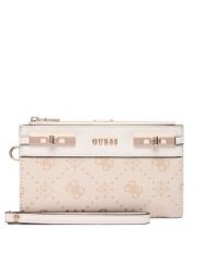 Guess Portfel Melinda Logo Slg SWJP99 02157 Écru. Portfele Guess, z aplikacjami, z materiału. Za 299.99 zł.