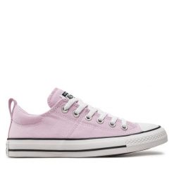 Trampki Converse. Fioletowe trampki Converse, bez wzorów, retro, bez zapięcia. Za 169.99 zł.