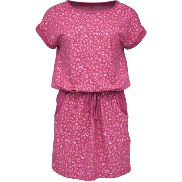 Elegancka Sukienka Damska Loep Aslaris PNK L - Letnia Sukienka z Bawełny. Czerwone sukienki ZEAGLE, l, bez wzorów, z bawełny, eleganckie, bez kołnierzyka, bez ramiączek, dopasowane. Za 116.99 zł.