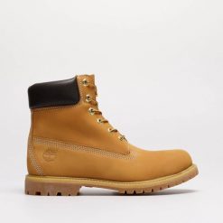 Trapery damskie TIMBERLAND PREMIUM 6 INCH BOOT - W. Brązowe traperki Timberland, bez wzorów, z materiału, bez obcasa, bez zapięcia. Za 819.99 zł.