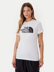 The North Face T-Shirt Easy NF0A8A6D Biały Regular Fit. Białe t-shirty The North Face, s, bez wzorów, z bawełny, bez kołnierzyka, bez ramiączek. Za 129.99 zł.