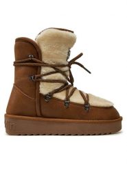 D.Franklin Śniegowce Nordic Trk Fur DFSH370005 Brązowy. Brązowe śniegowce D.Franklin, bez wzorów, z materiału, bez zapięcia. Za 369.99 zł.