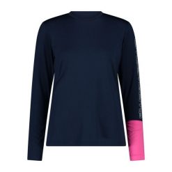 Koszulka damska rowerowe CMP 34N6936. Niebieskie t-shirty sportowe CMP, m, bez wzorów, z materiału, bez ramiączek, Thinsulate. Za 99.99 zł.