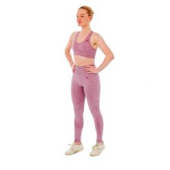 Damski zestaw sportowy Xtreme - legginsy sportowe + top sportowy - Różowy. Czerwone legginsy XTREME SOCKSWEAR, bez wzorów, z materiału, sportowe. Za 190.74 zł.