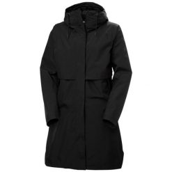 Damska kurtka wodoodporna Helly Hansen Sienna. Czarne kurtki przeciwdeszczowe Helly Hansen, l, bez wzorów, z materiału, bez kaptura. Za 851.00 zł.