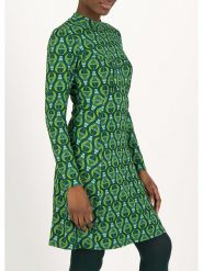 Blutsgeschwister Sukienka "Tender Turtlelovely" w kolorze zielonym rozmiar: XXL. Zielone sukienki Blutsgeschwister, xxl, bez wzorów, z bawełny, bez kołnierzyka, bez ramiączek, mini. Za 172.49 zł.