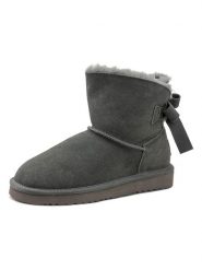 Natural world Skórzane botki zimowe w kolorze antracytowym rozmiar: 40. Czarne botki Natural World, bez wzorów, bez obcasa, bez zapięcia. Za 167.28 zł.