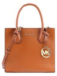 Michael Kors Skórzana torebka w kolorze jasnobrązowym - 22 x 20 x 10 cm rozmiar: onesize. Brązowe torebki klasyczne Michael Kors, bez wzorów, z materiału, przez ramię, bez dodatków. Za 903.95 zł.