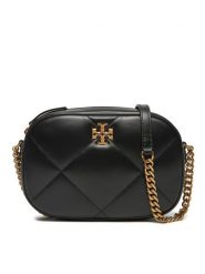 Tory Burch Torebka Kira Diamond Quilt Camera Bag 154715 Czarny. Czarne listonoszki Tory Burch, bez wzorów, ze skóry, bez dodatków. Za 1,339.00 zł.