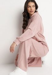 Różowy Komplet Dresowy z Wiskozą Bluza z Kapturem i Szerokie Spodnie Liseriela. Czerwone bluzy Born2be, uniwersalny, bez wzorów, z dresówki, eleganckie, bez ramiączek, z kapturem. W wyprzedaży za 178.49 zł.