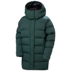 Parka damska z kapturem Helly Hansen Aspire. Czarne płaszcze Helly Hansen, bez wzorów, z puchu, z kapturem. Za 1,256.20 zł.