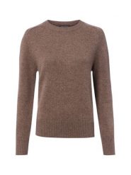 Franco Callegari Sweter z dzianiny merino Kobiety drobna dzianina brązowy, S. Brązowe swetry Franco Callegari, s, bez wzorów, z dzianiny, bez ramiączek. Za 299.95 zł.