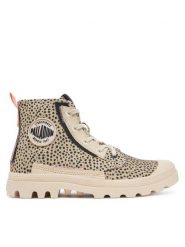 Palladium Trapery Pampa Underlayer 99183-243-M Beżowy. Brązowe traperki Palladium, bez wzorów, z materiału, bez obcasa, bez zapięcia. Za 259.99 zł.