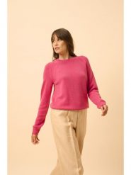 Just Cashmere Kaszmirowy sweter "Arequipa" w kolorze różowym rozmiar: L. Różowe swetry Just Cashmere, l, bez wzorów, z kaszmiru, bez ramiączek. Za 717.96 zł.