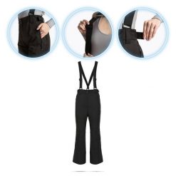 Spodnie narciarskie damskie KADVA Edge X Pants. Czarne spodnie narciarskie KADVA, bez wzorów, narciarskie. Za 199.99 zł.