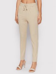 ONLY Spodnie materiałowe Poptrash 15115847 Beżowy Slim Fit. Brązowe spodnie materiałowe ONLY, bez wzorów, z materiału. Za 129.99 zł.