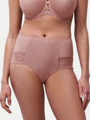 Chantelle Figi klasyczne z wysokim stanem Sublime C19WC6 Beżowy. Brązowe figi Chantelle, bez wzorów, z syntetyku, z podwyższonym stanem. Za 229.00 zł.