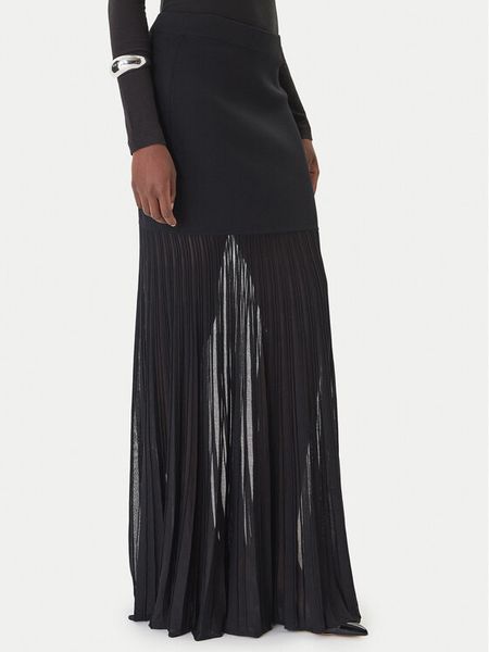 MICHAEL Michael Kors Spódnica maxi MS670LHBFD Czarny Slim Fit. Czarne spódnice MICHAEL Michael Kors, l, bez wzorów, z syntetyku, maxi. Za 629.99 zł.