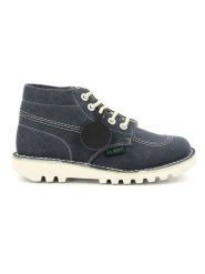Kickers Botki "Kick hi" w kolorze granatowo-kremowym rozmiar: 40. Brązowe botki Kickers, bez wzorów, bez obcasa, bez zapięcia. Za 342.60 zł.